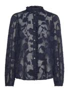 FREE/QUENT Shirt From Freequent In A Transparent Material With Stripes...