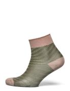 Mp Denmark Elisa Glitter Short Socks Khaki Green