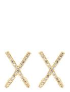 By Jolima Cross Earring Large Guld