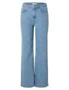Selected Femme Slfalice Hw Wide Long Lig Blu Jeans Noos Blå