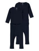 Name It Nbnkab Ls Body Legging Set Noos Marinblå
