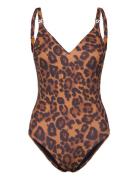 Chantelle Beach Sauvage Wirefree Triangle Spacer Swimsuit Beige