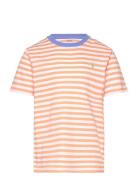 Ralph Lauren Kids Striped Cotton Jersey Tee Orange