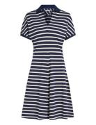 Tommy Hilfiger Lyocell Open-Nk F&F Polo Dress Marinblå