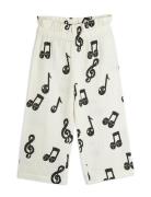 Mini Rodini Note Aop Muslin Paperbag Trousers Vit