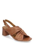 ANGULUS Sandals - Block Heels Brun