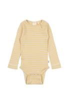 Petit Piao Body L/S Modal Striped Gul