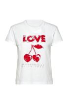 Zadig & Voltaire Walk Bc Concert Cherry Love Vit
