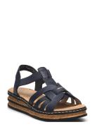 Rieker Rieker Ladies' Sandals 62918-22 Brown Marinblå