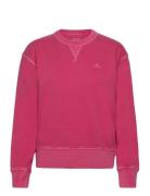 GANT D2. Sunfaded C-Neck Sweat Rosa
