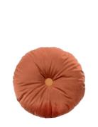 NOBODINOZ Eco-Velvet Round Cushion Brun
