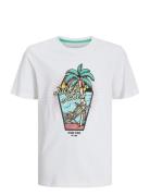 Jack & J S Jjelijah Tee Ss Crew Neck Jnr Vit