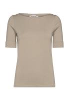 Rosemunde Rwnanna 2/4 Boatneck T-Shirt Khaki Green
