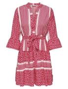 ONLY Onlathena Life 3/4 Short Dress Wvn Noos Röd