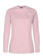 The North Face W L/S Simple Dome Tee Rosa