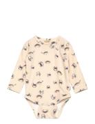 Petit Piao Body L/S Printed Beige