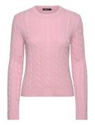 Gina Tricot Cable Knitted Sweater Rosa
