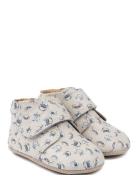 Pom Pom Beginners? Velcro Print Blå