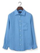 Lexington Clothing Classic Linen Shirt Blå