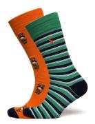 Polo Ralph Lauren Polo Bear Trouser Sock 2-Pack Orange