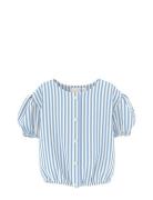 Name It Nmfvelma Ss Short Top Blå