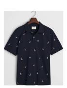 GANT Embroidered Graphic Polo Blå