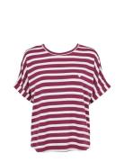 Missya Softness Stripe Ss T-Shirt Multi/patterned