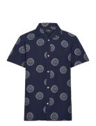 Clean Cut Copenhagen Bowling Miller Shirt Ss Marinblå