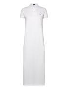 Polo Ralph Lauren Cotton Mesh Polo Dress Vit