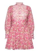 By Ti Mo Cotton Slub Mini Dress Rosa