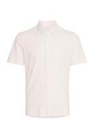 Casual Friday Cffolke Ss Bu Jersey Piquet Shirt Vit