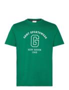 GANT Graphic Ss T-Shirt Grön