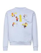 THE ANIMALS OBSERVATORY Bear Kid Sweatshirt Soft Blue Blå