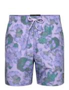 Lyle & Scott Digital Floral Print Swim Short Lila