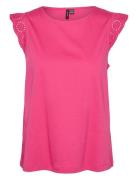 Vero Moda Vmemily Sl Gathering Top Jrs Noos Rosa