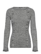Scotch & Soda Ribbed Knitted Pullover Grå