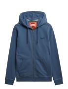 Superdry Essential Logo Zip Hoodie Hb Marinblå