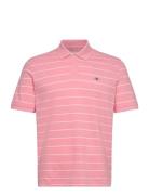 GANT Striped Ss Polo Rosa