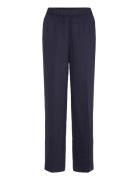 GANT Linen Blend Pull On Pants Marinblå