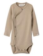 Lil'Atelier Nbngayo Ls Slim Wrap Body Lil Brun