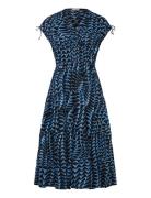Scotch & Soda Tiered Poplin Midi Dress Svart