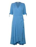 Scotch & Soda Midi Wrap Dress Blå