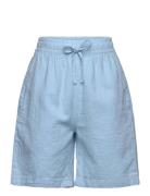GANT Cotton Linen Shorts Blå