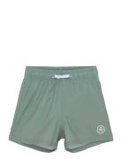 Color Kids Swim Shorts, Solid Grön