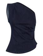 My Essential Wardrobe Ayomw 158 Off Shoulder Top Marinblå