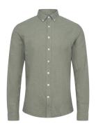 Lindbergh Linen/Cotton Shirt L/S Grön