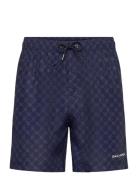 Daily Paper Logo Swimshorts Marinblå