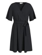 Vila Vijosa 2/4 Wrap Dress Svart