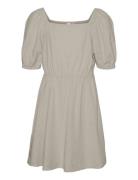 Vero Moda Girl Vmmymilo S/S Short Dress Wvn Ga Girl Beige