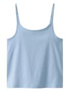 LMTD Nlfnove Strap Crop Top Blå